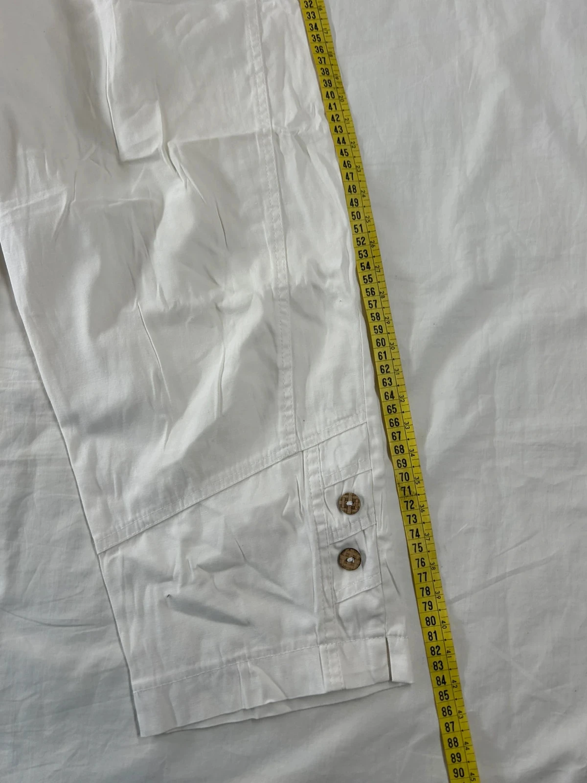 Calça branca de algodão vintage – photo 3